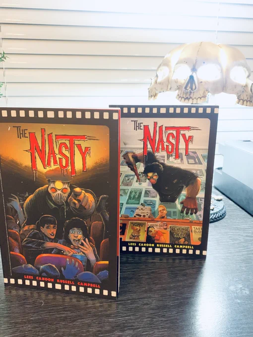The Nasty graphic novel, both the regular cover and the limited edition variant cover.