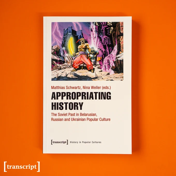 Das Buch-Cover von »History as Entertainment« auf orangenem Hintergrund.
