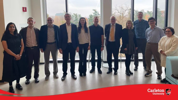 Representatives of the Swiss delegation and Carleton in ARISE.