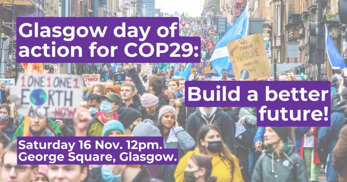 COP29 Rally in George Square