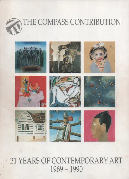 Cover of the catalogue charting 21 years of the existence of Compass Gallery in West Regent Street in Glasgow, founded by Cyril Gerber and still in existence today. Tessa Jackson, Visual Arts Officer for Glasgow 1990, stated in the catalogue introduction that Glasgow’s title as Cultural Capital of Europe would have been impossible without the existence of Compass Gallery. She also notes that the exhibition shows the breadth and commitment to contemporary artists. Six works were included by Bet Low in this extensive exhibition held at Tramway, a former Glasgow Corporation tram depot that is still in existence today as a venue for exhibitions and events. The exhibition was opened by the then Sir Norman Macfarlane, a great champion of the arts in Scotland.