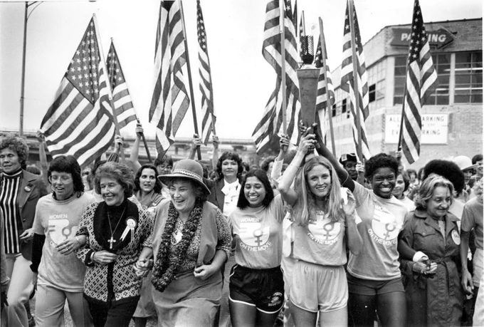 Inauguration of the 1977 National Women's Conference. Photograph by Diana Mara Henry.