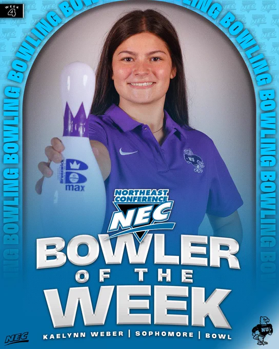 NEC BOWL Bowler of the Week (11/13)
Kaelynn Weber, NIAG
