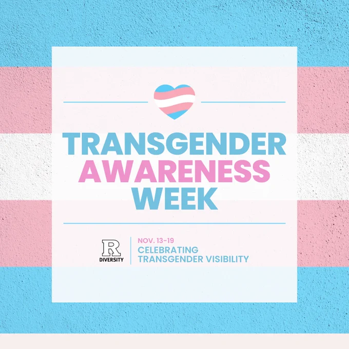 Transgender Awareness Week. Logo for Rutgers Diversity. Celebrating Transgender Visibility, Nov. 13-19.
