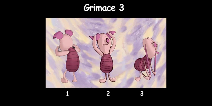 falling scale when Piglet stretches his ears. 
