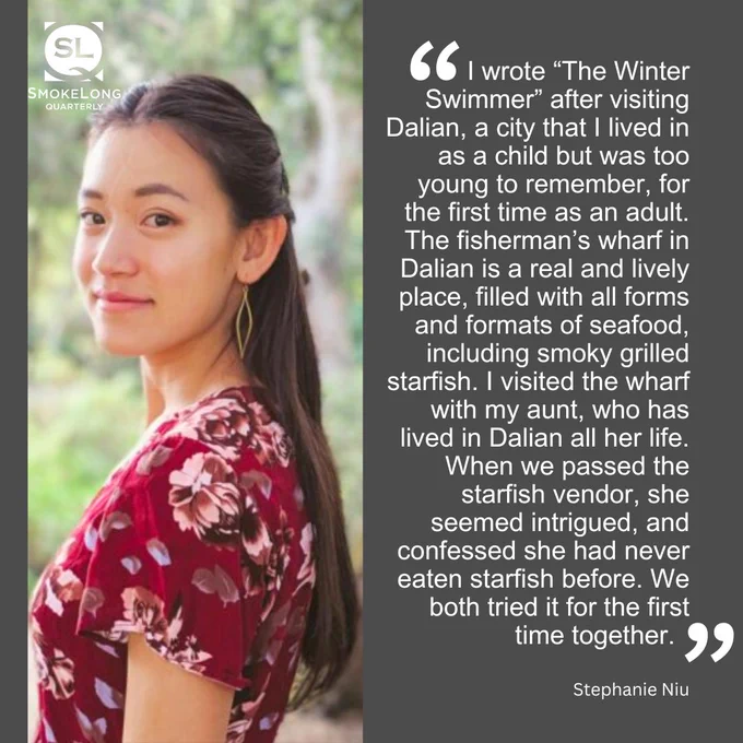 Image of Stephanie Niu with quotation from the linked interview