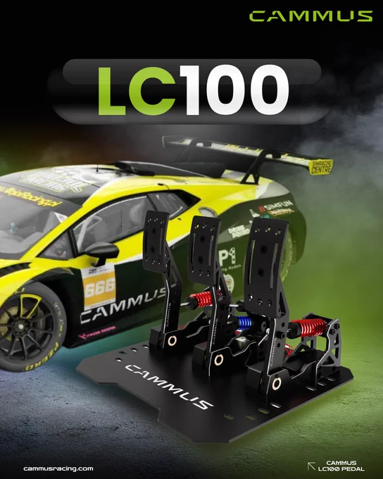 Feel the Brakes Like Never Before Real racers know: Pressure-based pedals are the key to control. Get the real brake feel with CAMMUS LC100.

Check it now: www.cammusracing.com