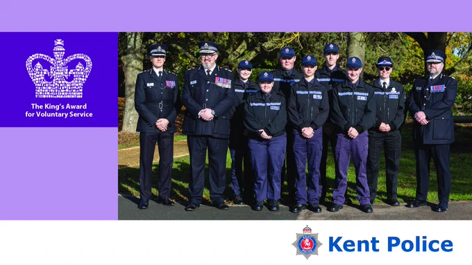 A photo of cadets/cadet leaders with DCC Peter Ayling, Director of Citizens in Policing Gavin McKinnon OBE and Chief Constable Tim Smith