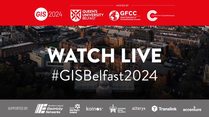 Graphic for GIS Belfast 2024 with text that reads Watch Live.