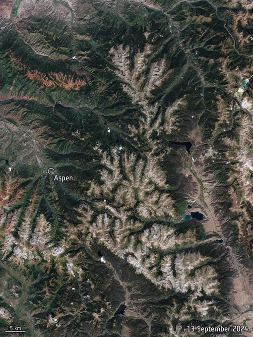 La missione Copernicus Sentinel-2 cattura un'immagine dello Stato americano del Colorado.