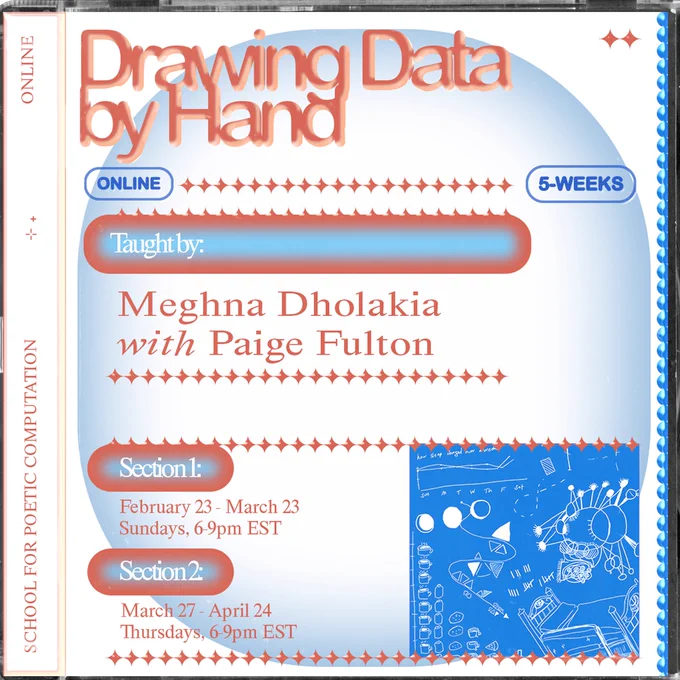 Promotional graphic for Drawing Data by Hand