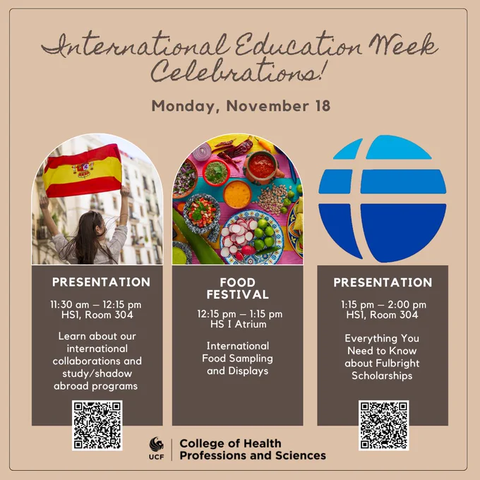 International Education Week Celebrations! Monday, November 18