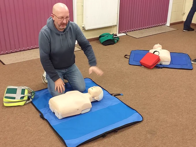 The Training Lead demonstrating BLS