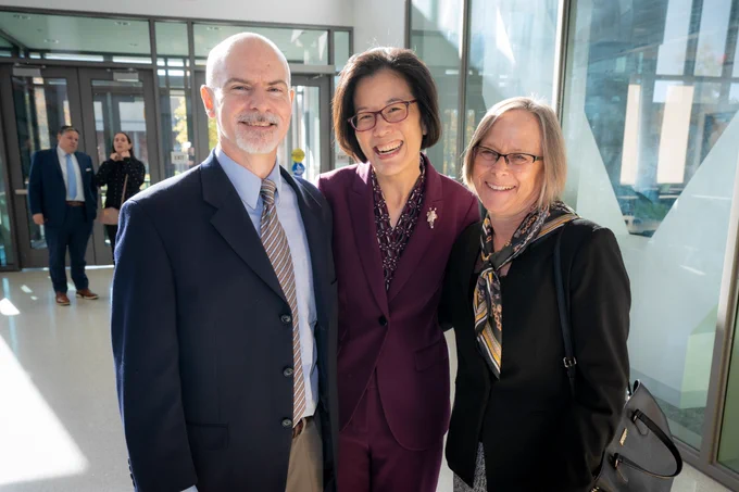 Dean Ardis poses with guests at George Mason CHSS' annual Community and Catalyst event.