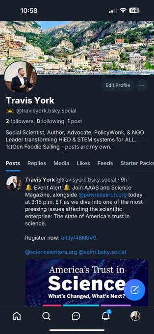 Bluesky profile picture for Travis York - screen name: @travisyork.bsky.social