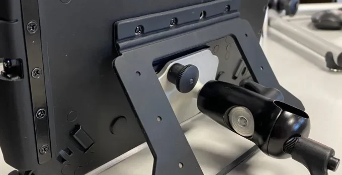 A tablet case with UDS mount