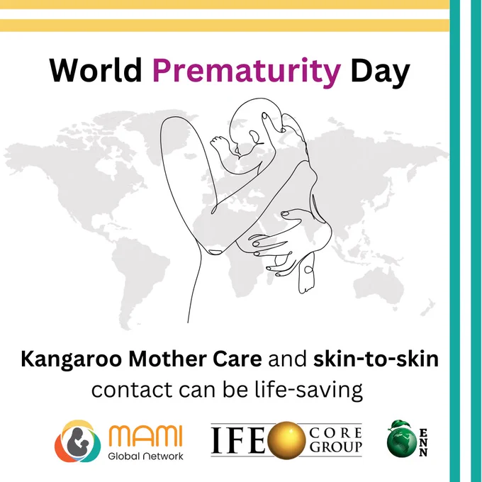 World Prematurity Day 2024. Kangaroo mother care and skin-to-skin contact can be life-saving.