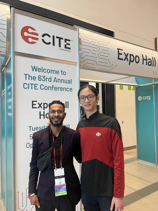Aman Sahota and Henry Fu at CITE