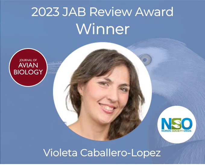 The winner of the 2023 JAB Review Award: Violeta Caballero-Lopez