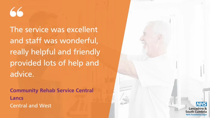 The service was excellent and staff was wonderful, really helpful and friendly provided lots of help and advice. 

Community Rehab Service Central Lancs
Central and West