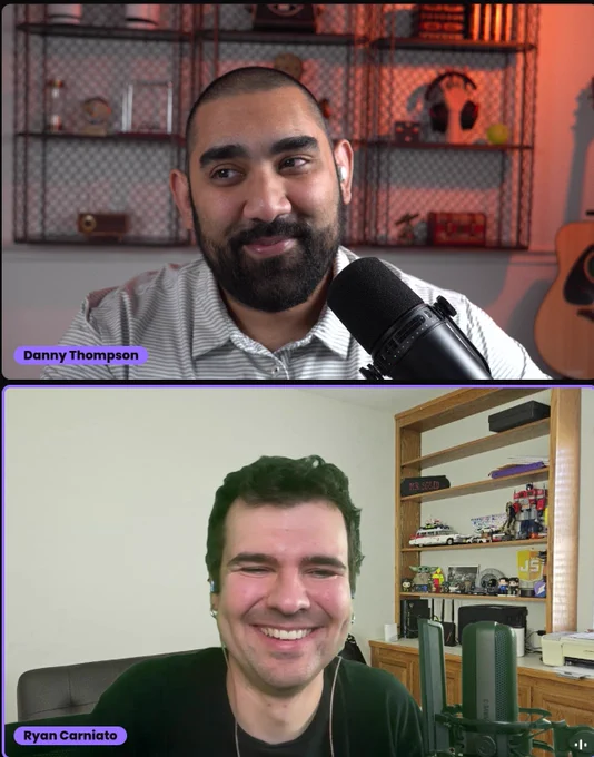Image of Ryan Carniato and Danny Thompson while on the podcast
