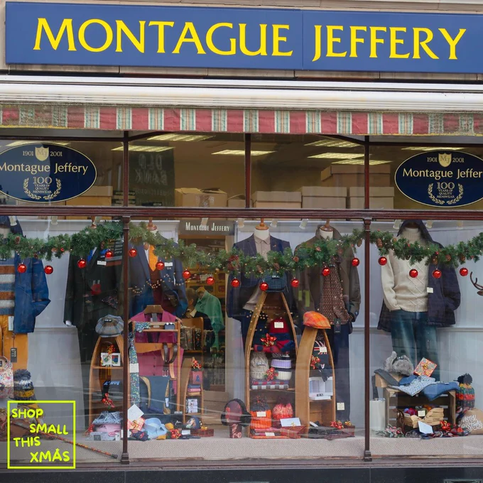 Montague Jeffery shop in Northampton Xmas decoration