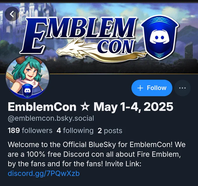 Our blue sky profile, username emblemcon