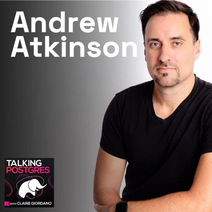 Bio pic of Talking Postgres podcast guest Andrew Atkinson from Episode 21 where we discussed high performance PostgreSQL for Rails (and how and why he wrote his new book)