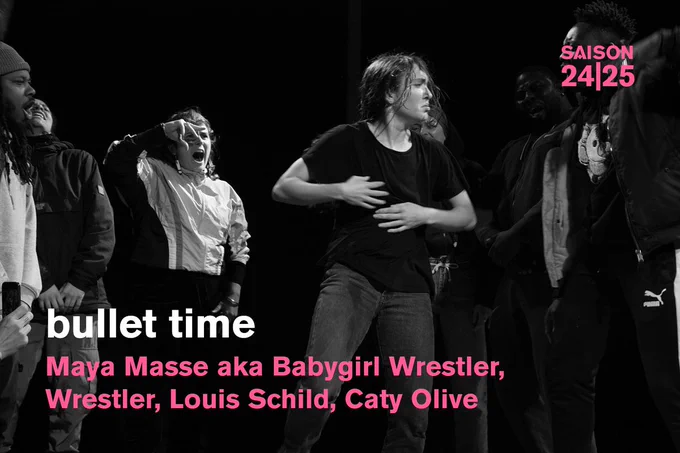 bullet time - Maya Masse aka Babygirl Wrestler, Wrestler, Louis Schild, Caty Olive - Mercredi 4 et jeudi 5 décembre 2024 à 19h30 - En partenariat avec Danse Dense #lefestival - © lanst
