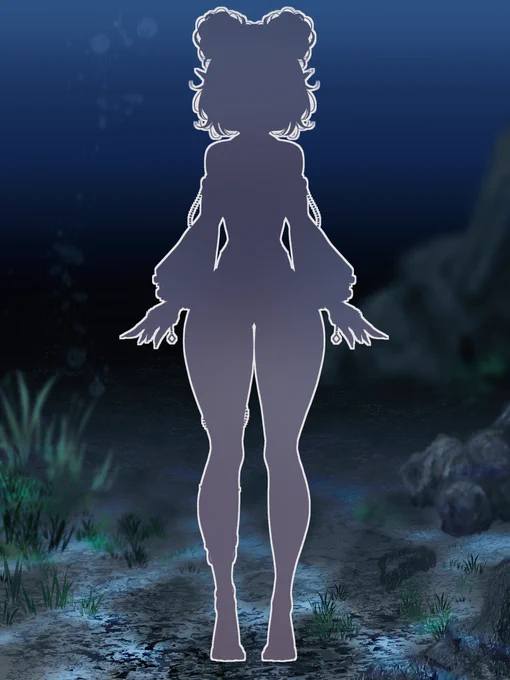 silhouette overlaying an ocean background