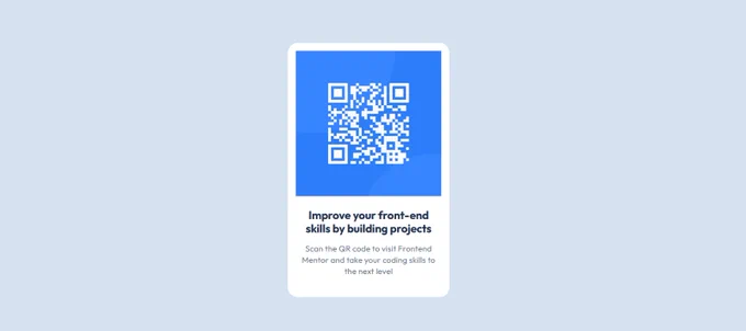 Captura de pantalla al reto QR code de frontend Mentor