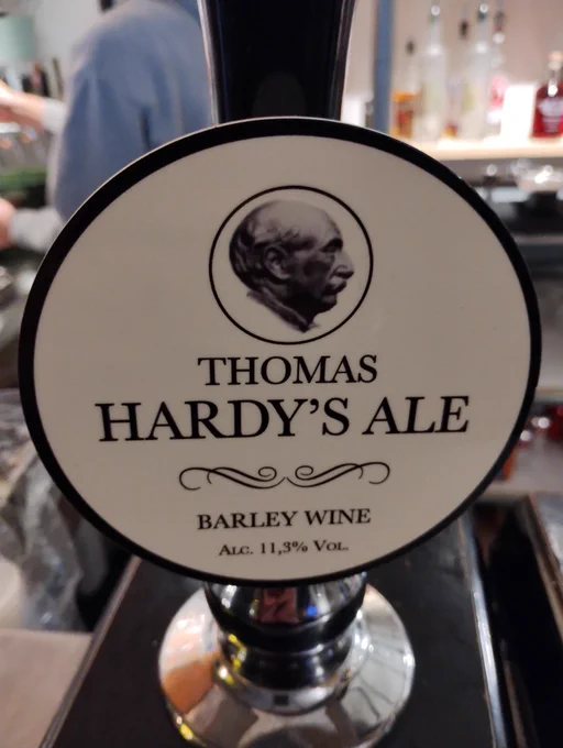 Thomas Hardy Ale pump clip