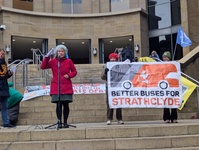 Better Buses for Strathclyde at COP29 Rally