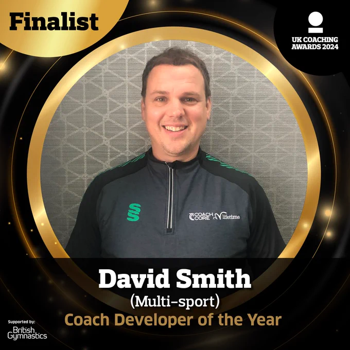 Finalist David Smith for Coach Developer of the Year at the UK Coaching Awards