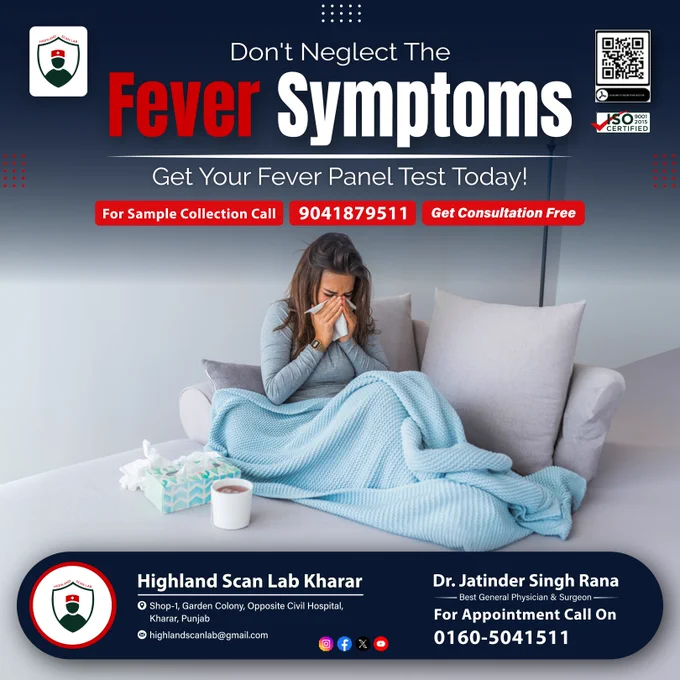Don't neglect the fever symptoms. Get your fever panel test today!