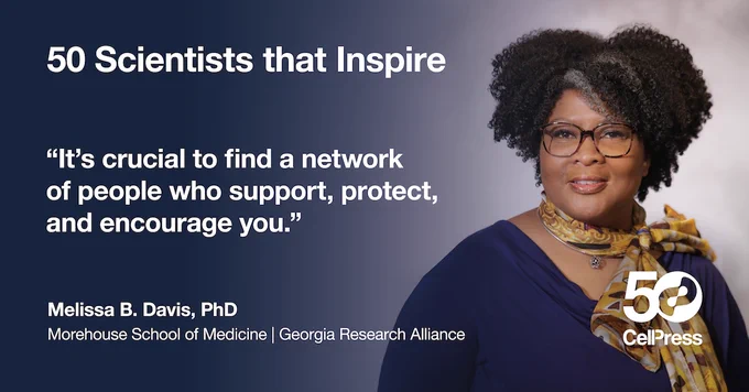 Quote from Dr. Melissa B. Davis: "It’s crucial to find a network of people who support, protect, and encourage you."