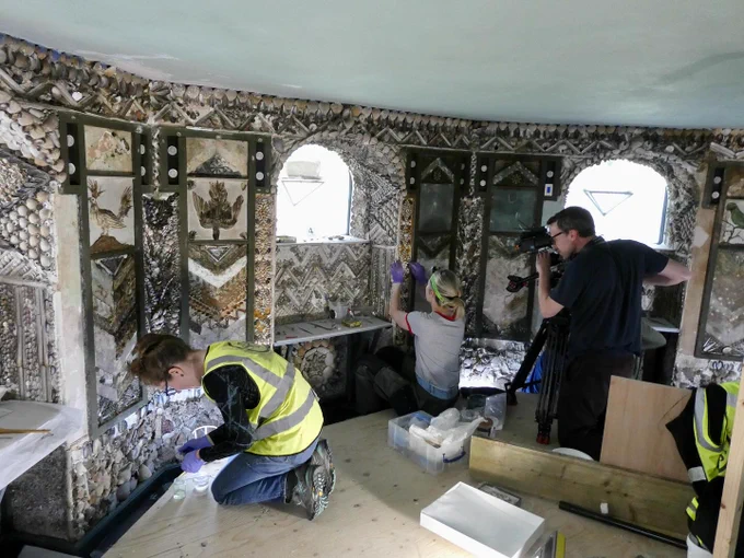 Photo by Sally Strachey Historic Conservation. A la Ronde, Devon. 