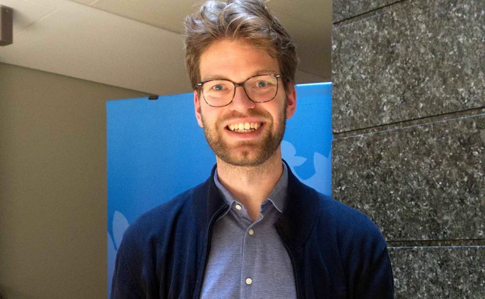 Photo of Jan Jaap de Groot at the Information and Press Service, in November 2024