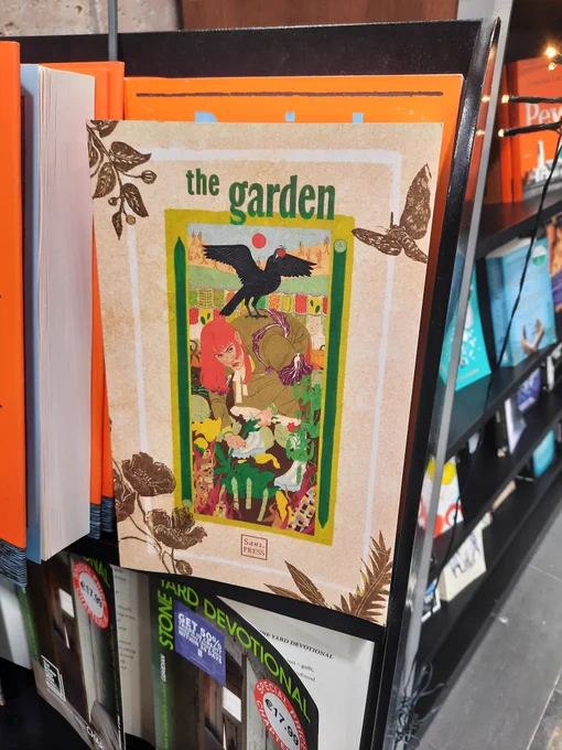The Garden - Sans Press. Contains a short story by CT O'Mahony. Sits on a shelf in Chapters, Dublin.