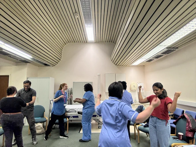 learners being taught physical skills techniques. conflict resolution training.