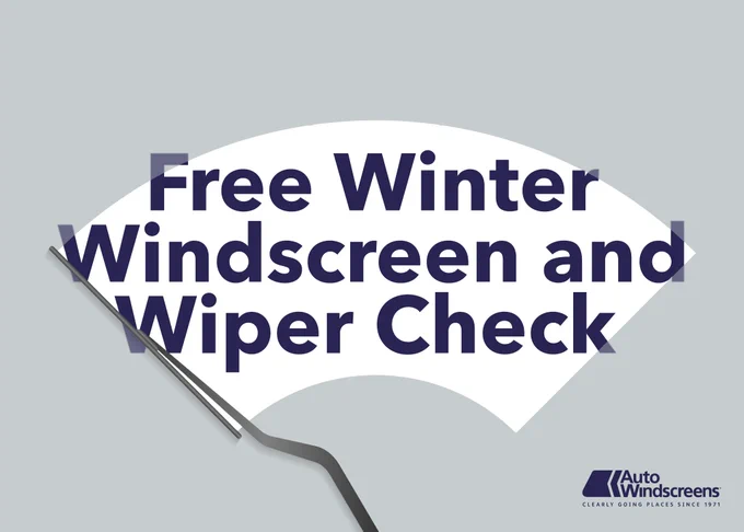 Free winter windscreen and wiper check at any Auto Windscreens service centre until 2nd December 2024.