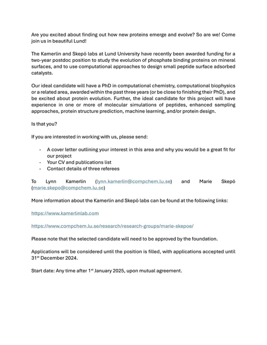 Details of postdoc vacancy and application process. PDF version provided in the Google Drive link.