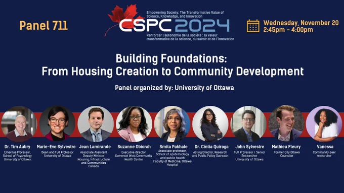 Poster of the University of Ottawa 's panelists
Tim Aubry Marie-Eve Sylvestre,Jean Lamirande,Suzanne Obiorah, Smita Pakhale, Cintia Quiroga John Sylvestre, Mathieu Fleury, Vanessa. 