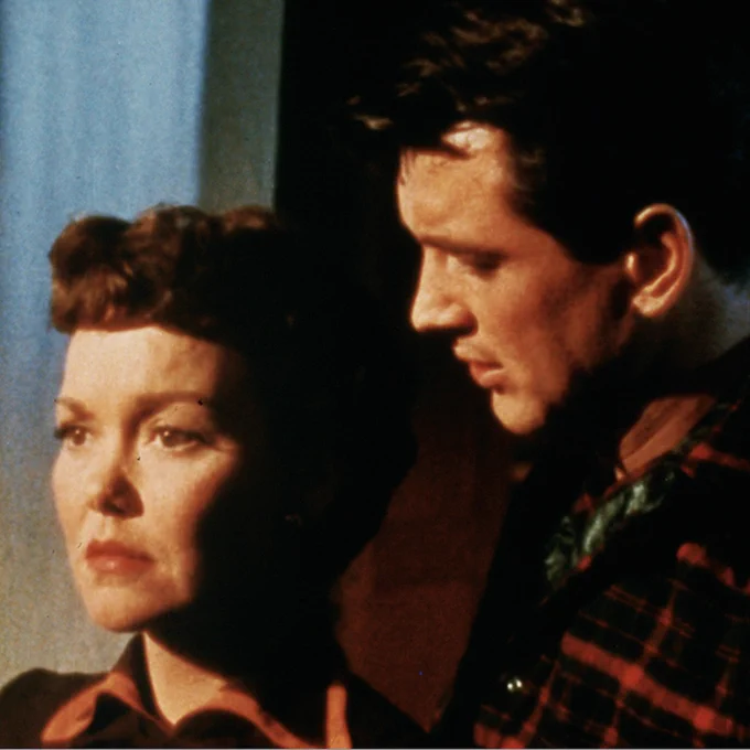 A photo of Jane Wyman and Rock Hudson from the film "All That Heaven Allows." Courtesy of Chicago Film Society. 