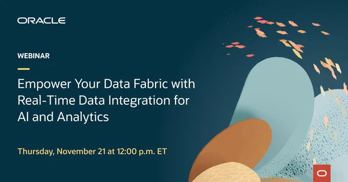 Empower Your Data Fabric with Real-Time Data Integration for AI and Analytics (Nov 21 | 12 pm ET)