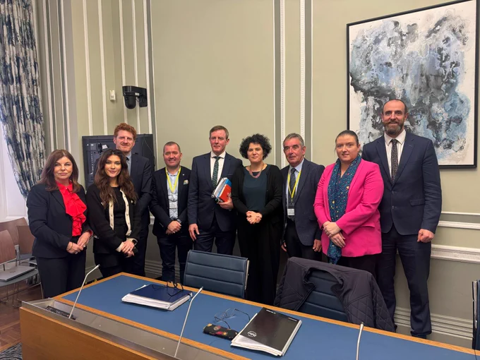 A photo of SDLP reps with Ulster GAA officials