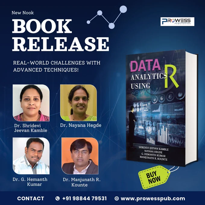 📘 **Unlock the Power of Data Analytics with R!**  

Discover how to turn raw data into actionable insights in our latest book. 🌟 Whether you're just starting out or looking to sharpen your skills, this book has everything you need:  
✅ Foundations of statistics and R programming  
✅ Data cleaning and transformation techniques  
✅ Stunning visualizations with **ggplot2**  
✅ Machine learning applications  
✅ Real-world case studies  

Perfect for students, professionals, and data enthusiasts alike. Start your journey to mastering data analytics and making data-driven decisions today!  

👉 Grab your copy now and unleash the potential within your data!  

#DataAnalytics #RProgramming #BookRelease #LearnWithR #MachineLearning #DataScience