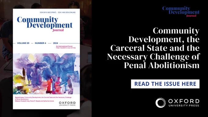 Read the latest issue published by the Community Development Journal here. 
