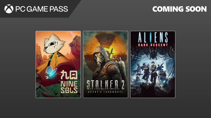 Nine Sols, S.T.A.L.K.E.R. 2: Heart of Chornobyl, and Aliens: Dark Descent are coming soon to PC Game Pass.