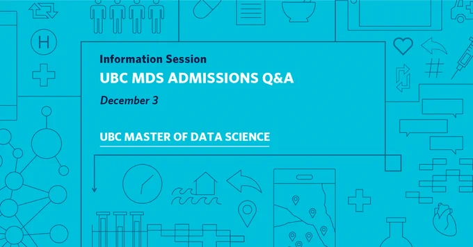 Text that reads UBC MDS Admissions Q&A December 3.